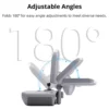 180 degree adjustable angle for flexible viewing needs