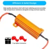 25 watt 50 watt resistor design and efficiency