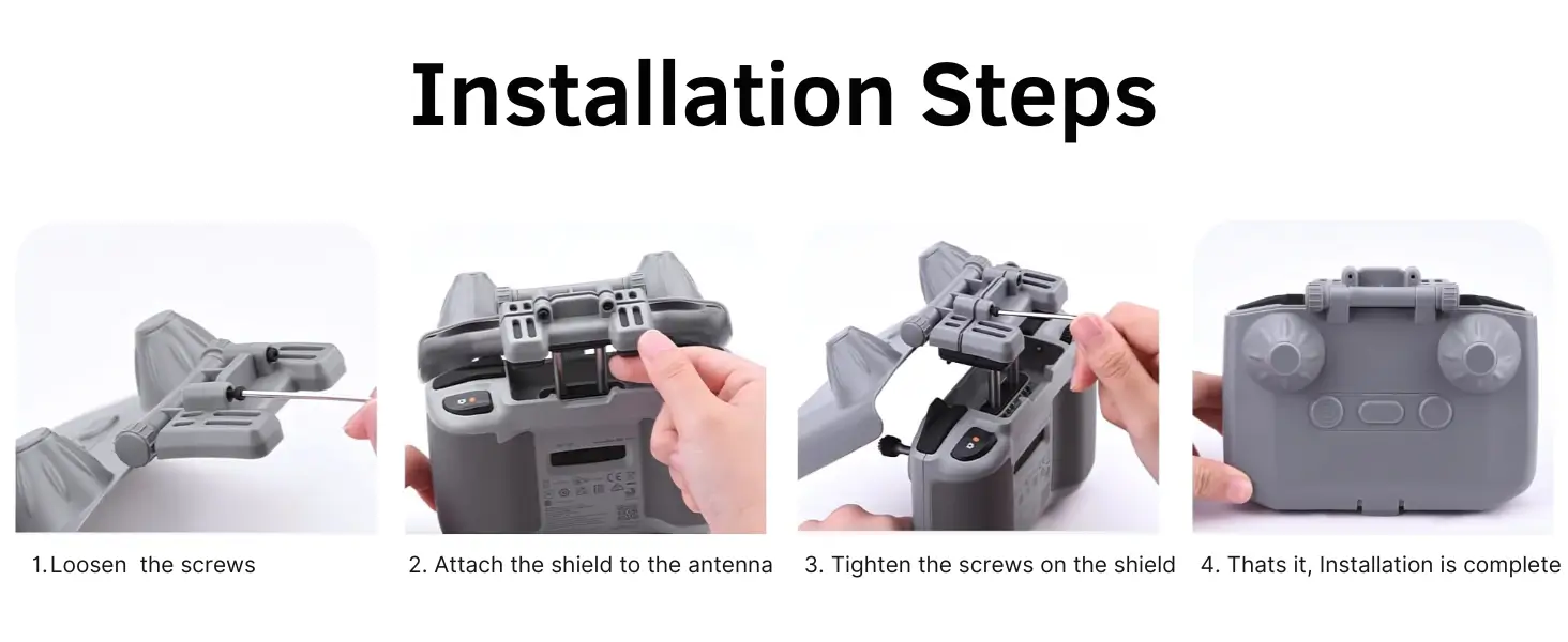 how to install Anti-glare sun hood on DJI RC-N1, RC-N2, RC-N3 Remote Controller