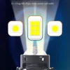 bi-led projector with laser focus beam