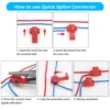 how to use T type splice connector