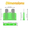regular standard fuse dimensions