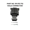vag 2 way male connector part no. 191 972 712