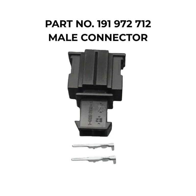 vag 2 way male connector part no. 191 972 712