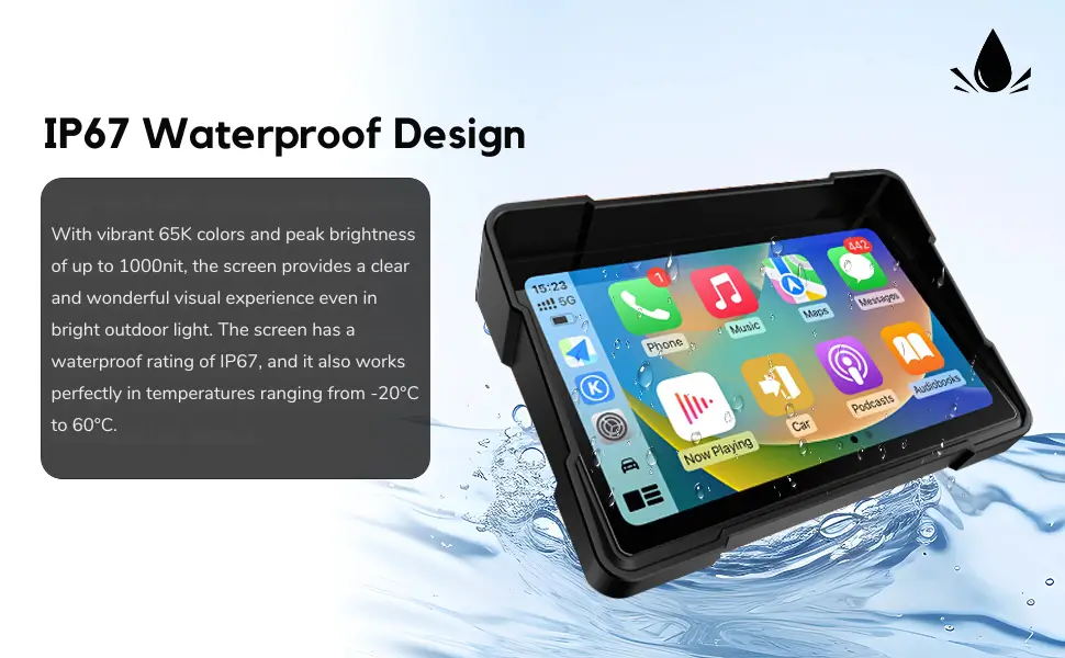 IP57 waterproof design