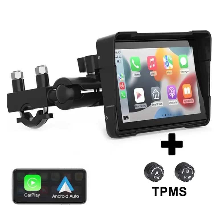 Option2 - 5 Motorcycle Android Auto Apple CarPlay Display + TPMS
