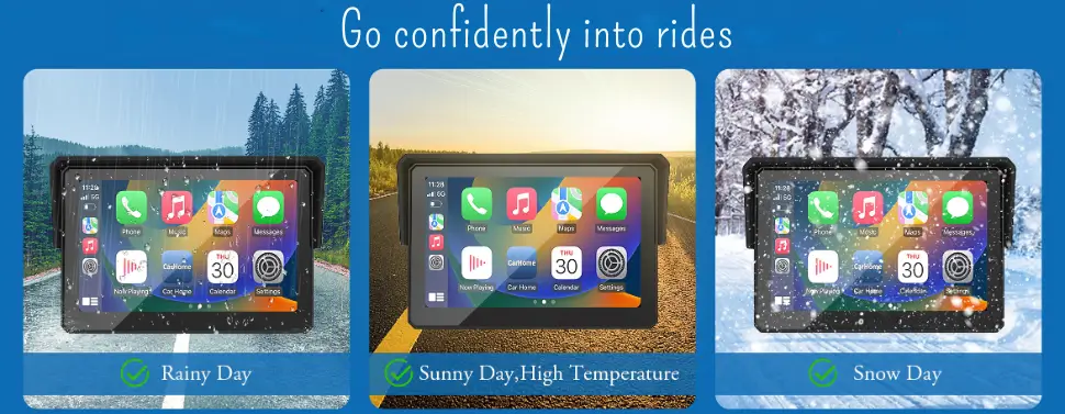 display bright enough for all weather conditions