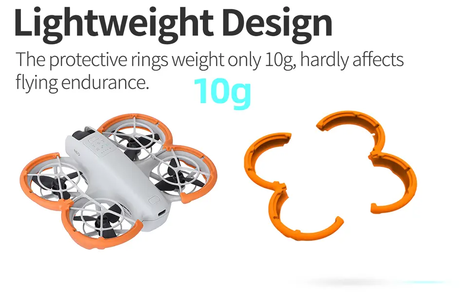 Lightweight just 10 grams TPE bumper for dji neo