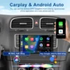Wired and wireless android auto carplay supported