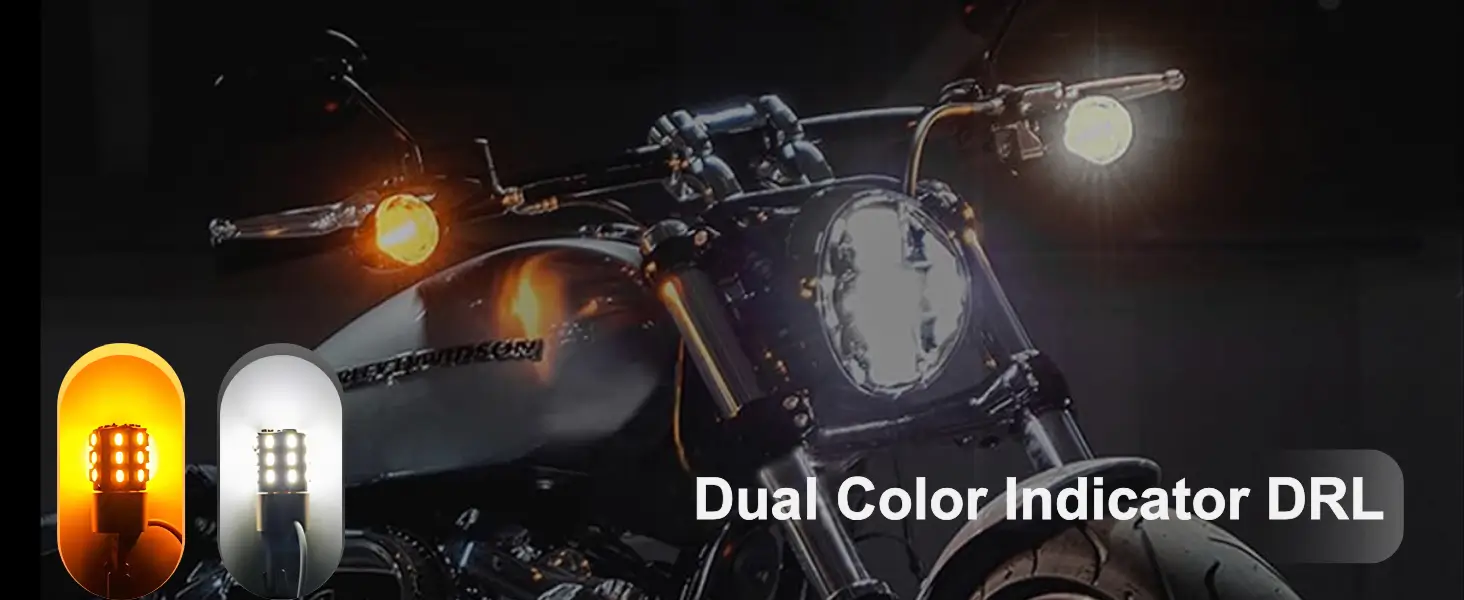 Dual Color T10 LED for Motorcycle Indicators and DRL function