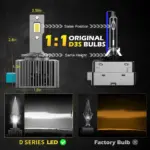 D Series LED Plug & Play HID to LED Conversion Kit - D1S D2S D3S D4S D5S D8S - 15000LM 6000K - Image 5
