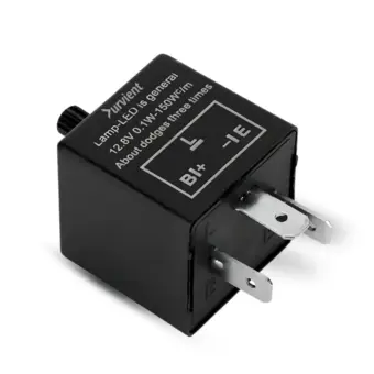 3-Pin Adjustable Indicator Flasher Relay – Fix LED Hyperflashing for Cars & Bikes