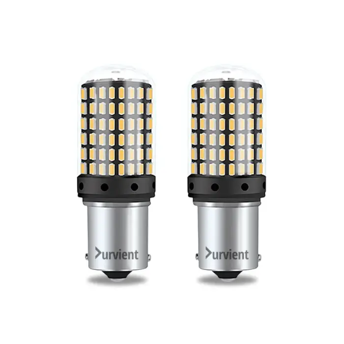 Bright 144 LED PY21W BAU15S 1156 150° Cross Pin LED For Turn Signal Bulb Canbus Error Free Cars, Bikes & Trucks - Image 1