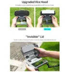 2-in-1 Protective Hard Cover Sunshade for DJI Smart RC2 Cover - Compatible with DJI Air 3, Air 3S, Flip Mini 4 Pro, and Mini 3 Pro - Image 6