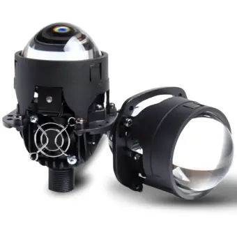 2.5 Inch Bi-LED Headlight Projector Lens - 6000K White Light, RHD Cut-off, 92W (Pair)