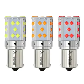 Solid Performance Canbus ErrorFree P21W BA15S LED Flat Pin Auto Lamp for Cars & Motorcycles