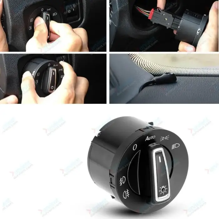 Automatic Headlight Switch for Volkswagen and Skoda - 5ND941431A with Light Sensor, 10 PIN, Plug-and-Play - Image 4