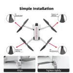 6030F DJI Mini 4 Pro Blades Replacement Aftermarket Props - Low-Noise, Polycarbonate - Image 4