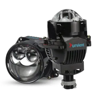 Powerful 3-Inch Headlight Projector Lens with Dual Laser Focus Beam for Cars Trucks