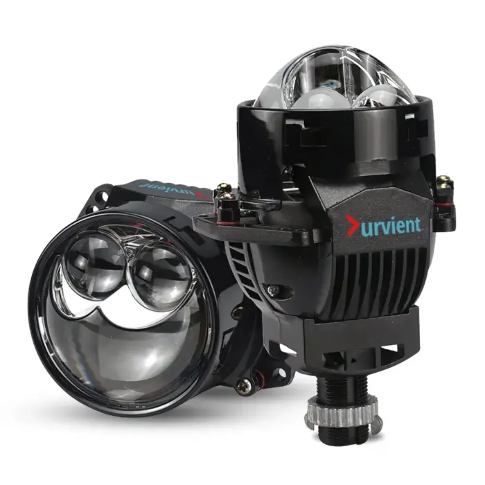 Powerful 3-Inch Headlight Projector Lens with Dual Laser Focus Beam for Cars Trucks - Image 1