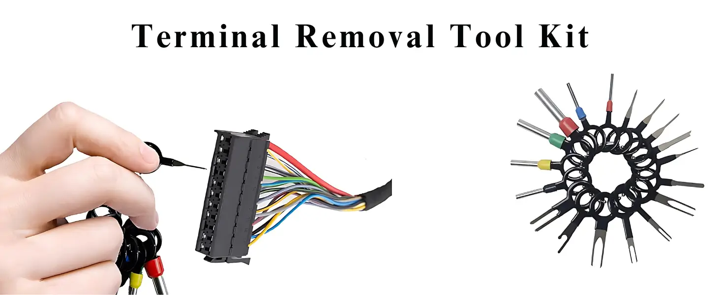 18 pieces automotive connector electrical terminal removal tool kit