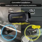 Concealed Wireless CarPlay Android Auto Adapter - Flushed USB Dongle, Plug & Play for Cars with Wired CarPlay & Android Auto - Image 3