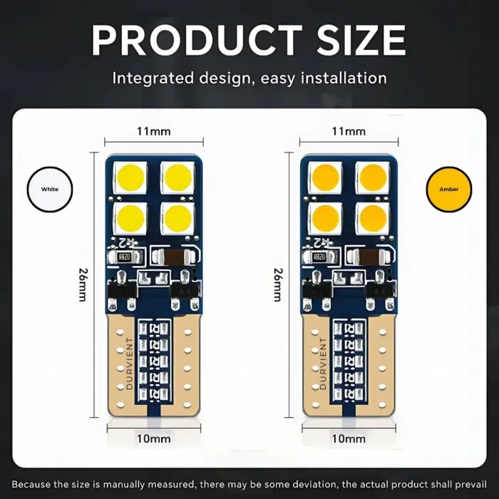Bright Miniature Design W5W W10W T10 Flicker Error-Free Canbus LED Bulb for Indicators and Lighting - Image 7