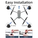 Easy to install dji air 3s air 3 propeller blades