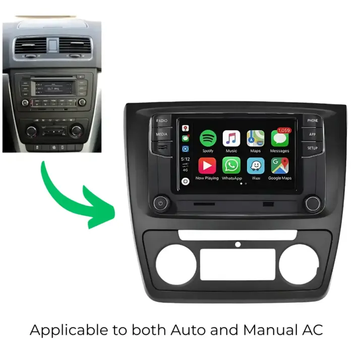 For Skoda laura Yeti Auto and manual AC demonstration