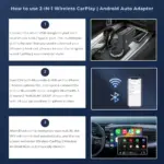 Concealed Wireless CarPlay Android Auto Adapter - Flushed USB Dongle, Plug & Play for Cars with Wired CarPlay & Android Auto - Image 4