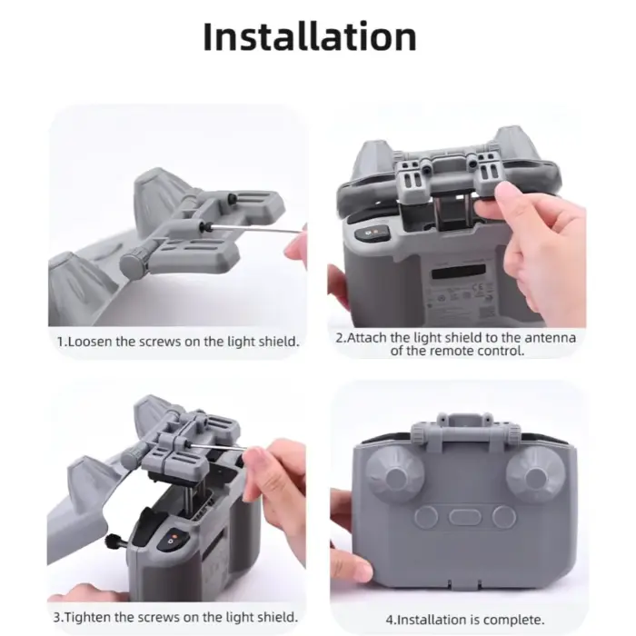 RC Protector Sun Hood for DJI RC N1, N2, N3 - Anti-Glare Screen Cover with Joystick Guard - Image 8