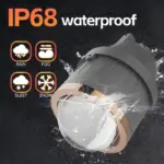 IP68 Waterproof rated, go nuts in the rainy water fog projectors