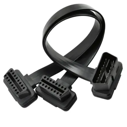OBD Splitter Cable - Male to Dual Female Y-Type 30cm for Multi-Device Setup