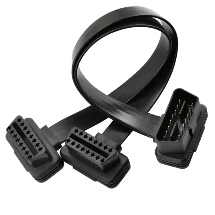 OBD Splitter Cable - Male to Dual Female Y-Type 30cm for Multi-Device Setup - Image 1
