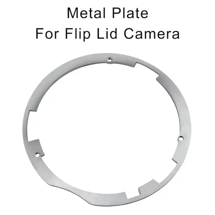 Polo flip lid camera metal plate plate without screws