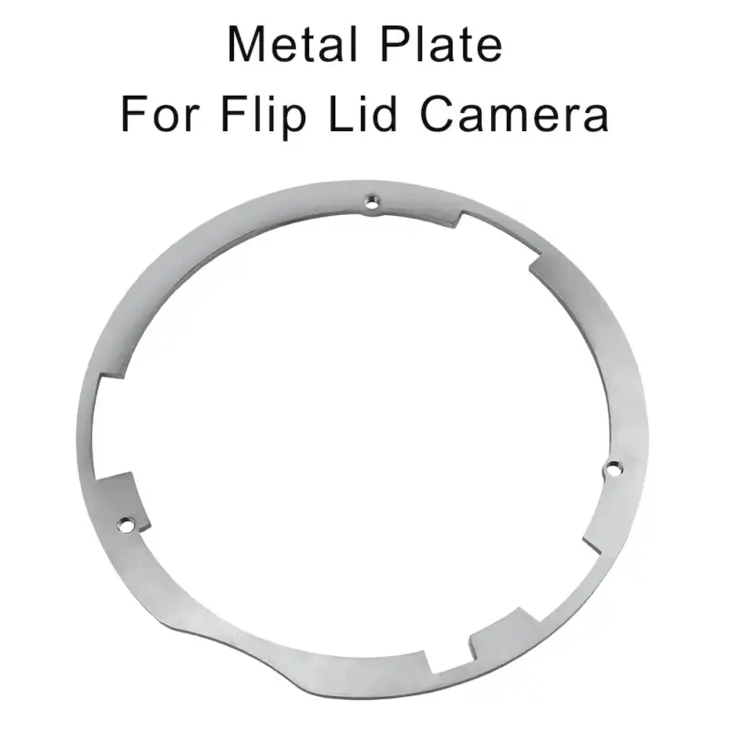 Polo flip lid camera metal plate plate without screws