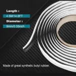 Butyl Glue Snake Glue - Waterproof Sealant for Cars Headlight, Windshield Sealant (13Ft/4M) - Image 5