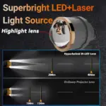 Superbright 6 Low Beam 2 Laser High Beam Light Source RS3 Fog Projector