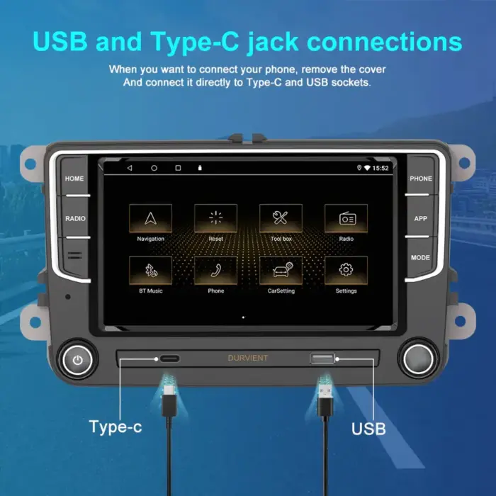 USB Type and Typc C jack up front for easy access