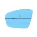 Anti-Glare Rear View Mirror ORVM Wide-Angle Heated Mirror Lens - For Volkswagen, Skoda, Honda, Toyota & More - Image 4