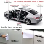 B-Type Car Door Rubber Seal – 5M Self-Adhesive Weatherproof & Soundproof Strip - Image 5