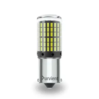 Super Bright BA15S 1156 LED Bulb for Car P21W Reverse Light Backup Lamp - Single (1x) LED (White)