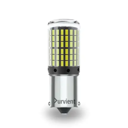 Super Bright BA15S 1156 LED Bulb for Car P21W Reverse Light Backup Lamp - Single (1x) LED (White)
