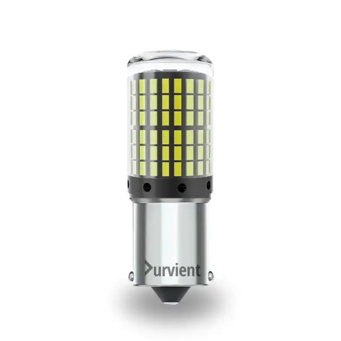 Super Bright BA15S 1156 LED Bulb for Car P21W Reverse Light Backup Lamp - Single (1x) LED (White) - Image 1