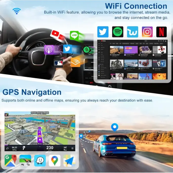 built in wifi and gps receiver enables connectivity in bad network area