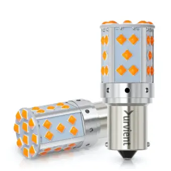 Bright 35 LED Cross Pin BAU15S PY21W LED Turn Signal Canbus Error-Free, No Hyperflash