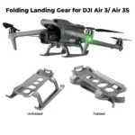 Compact and Folding DJI Air 3 & Air 3S Landing Gear Leg Extension 21mm Higher for Safe Take-Offs/Landings - Image 2