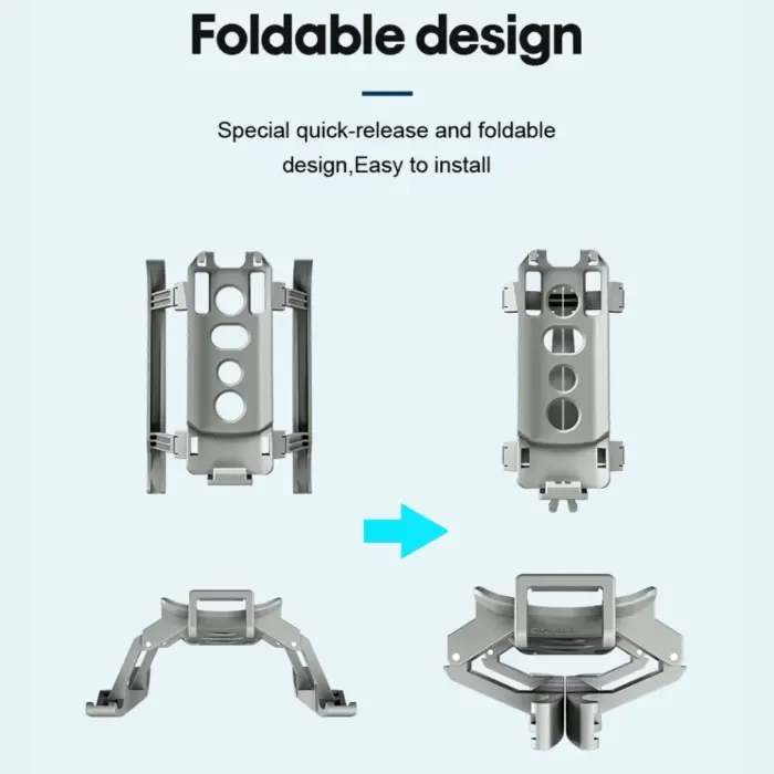 Compact and Folding DJI Air 3 & Air 3S Landing Gear Leg Extension 21mm Higher for Safe Take-Offs/Landings - Image 3