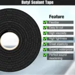 Butyl Glue Snake Glue - Waterproof Sealant for Cars Headlight, Windshield Sealant (13Ft/4M) - Image 2