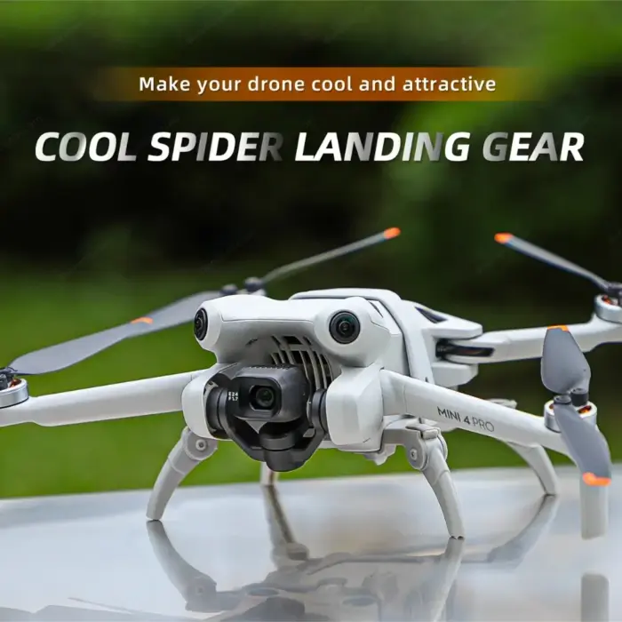 Foldable Spider Landing Gear for DJI Mini 4 Pro: Take Off & Land Anywhere with Confidence - Image 2